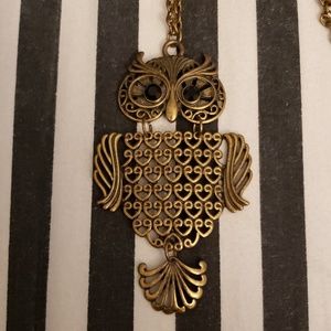 Brass Owl Necklace
